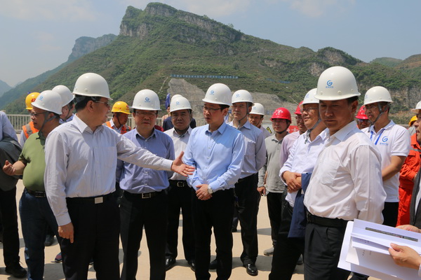 贵州省副省长吴强,省政府副秘书长项长权,周明勤,省水利厅党组书记